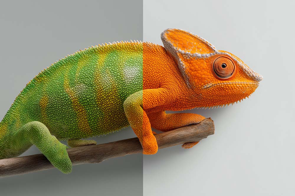 An adaptable chameleon